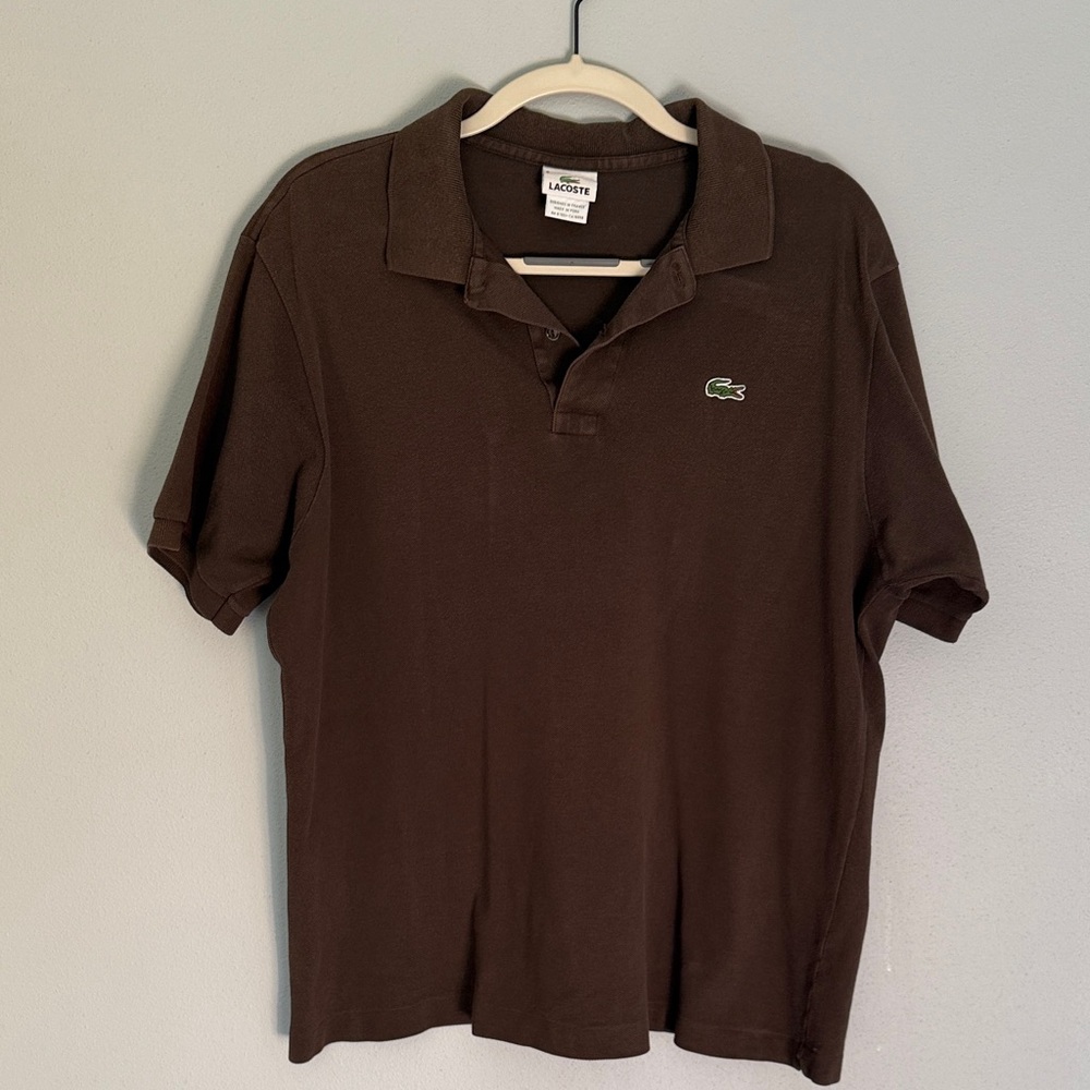 Lacoste Men's Dark Brown Polo Shirt